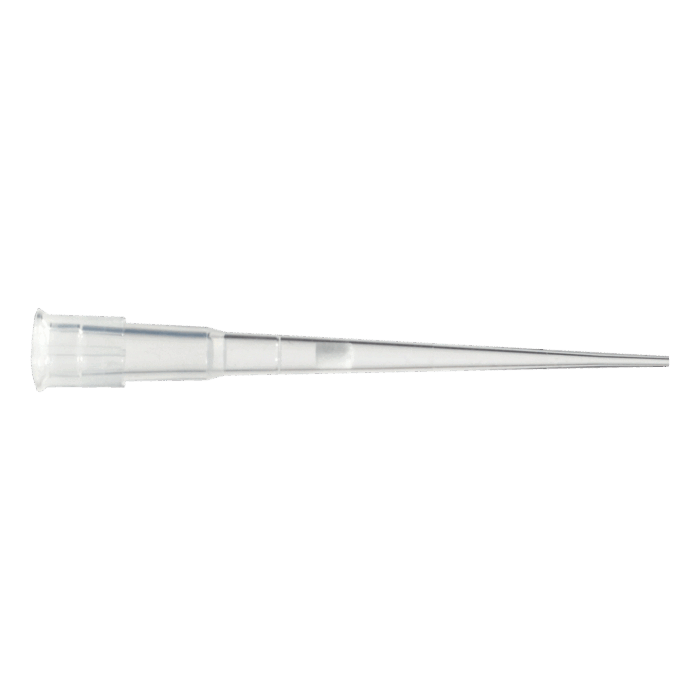 10ul Filter Pipette Tips. 46mm Long. Low Retention. Racked. Sterile
