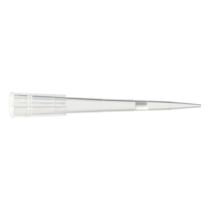 20ul Filter Pipette Tips. 47mm Long. Low Retention. Racked. Sterile