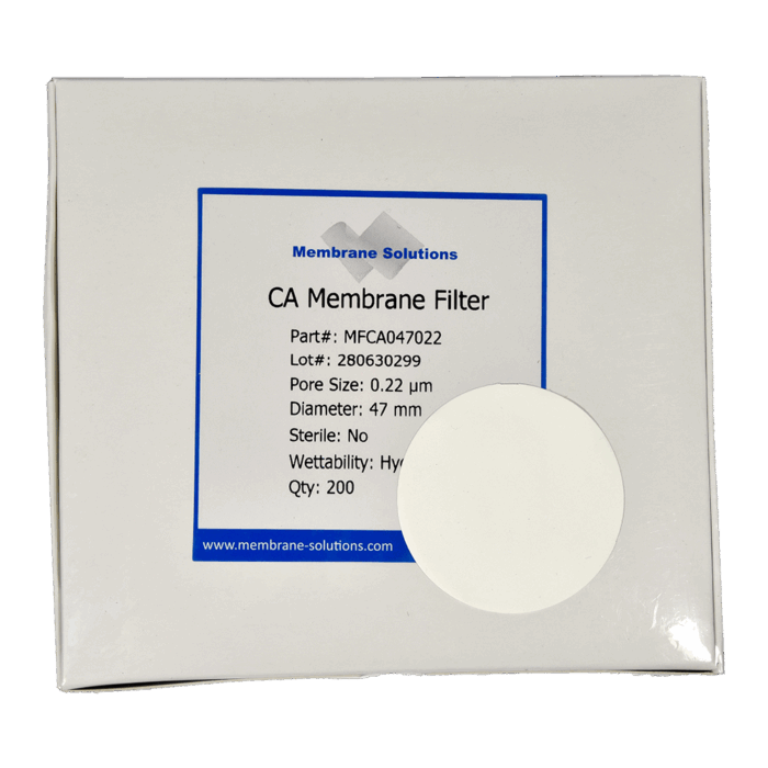 CA Membrane Filter 0.22µm. 47mm dia