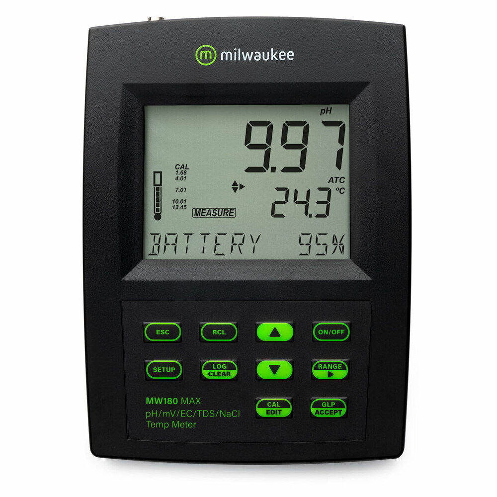 Milwaukee pH/ORP/EC/TDS/NaCL/Temp Logging Bench Meter - Image 3