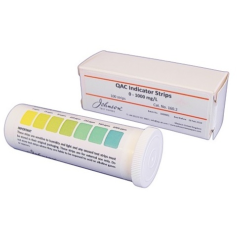 0-400ppm (mg/L) QAC Indicator Strips- CLEARANCE