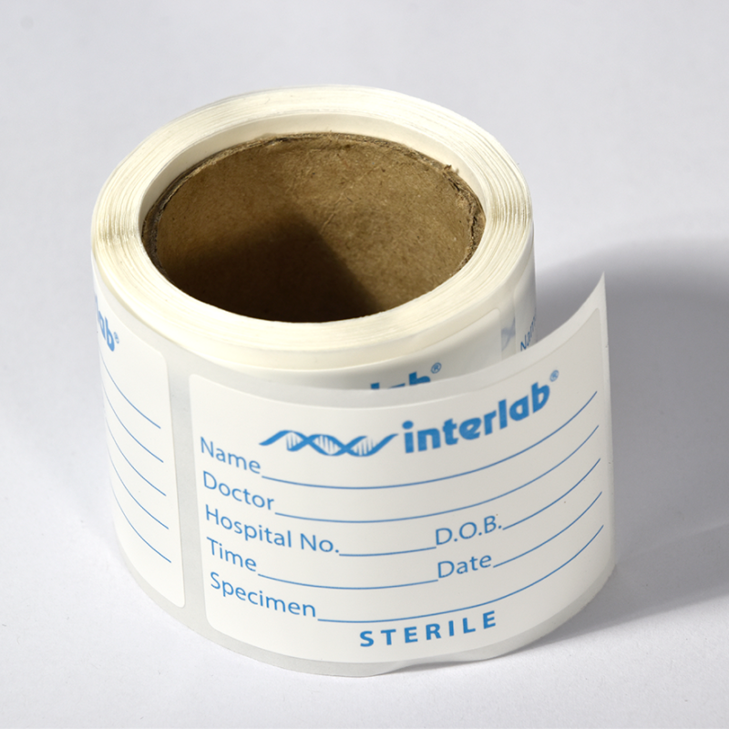 Label for Tubes and Sample Containers - Interlab NZ