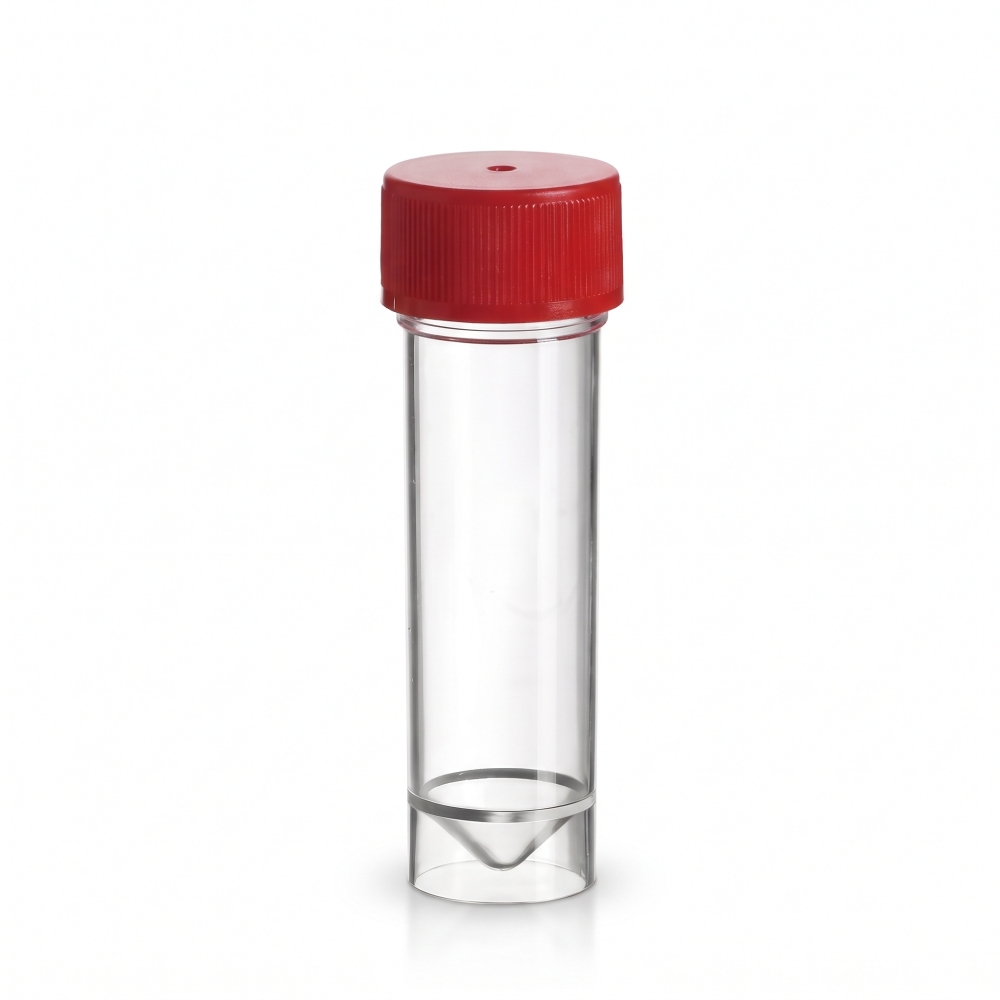 30ml Container / Tube, Red Cap, 500/pk