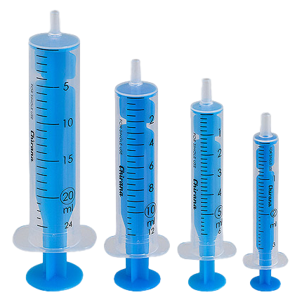Plastic Syringes. 2-Part Luer Slip. Sterile