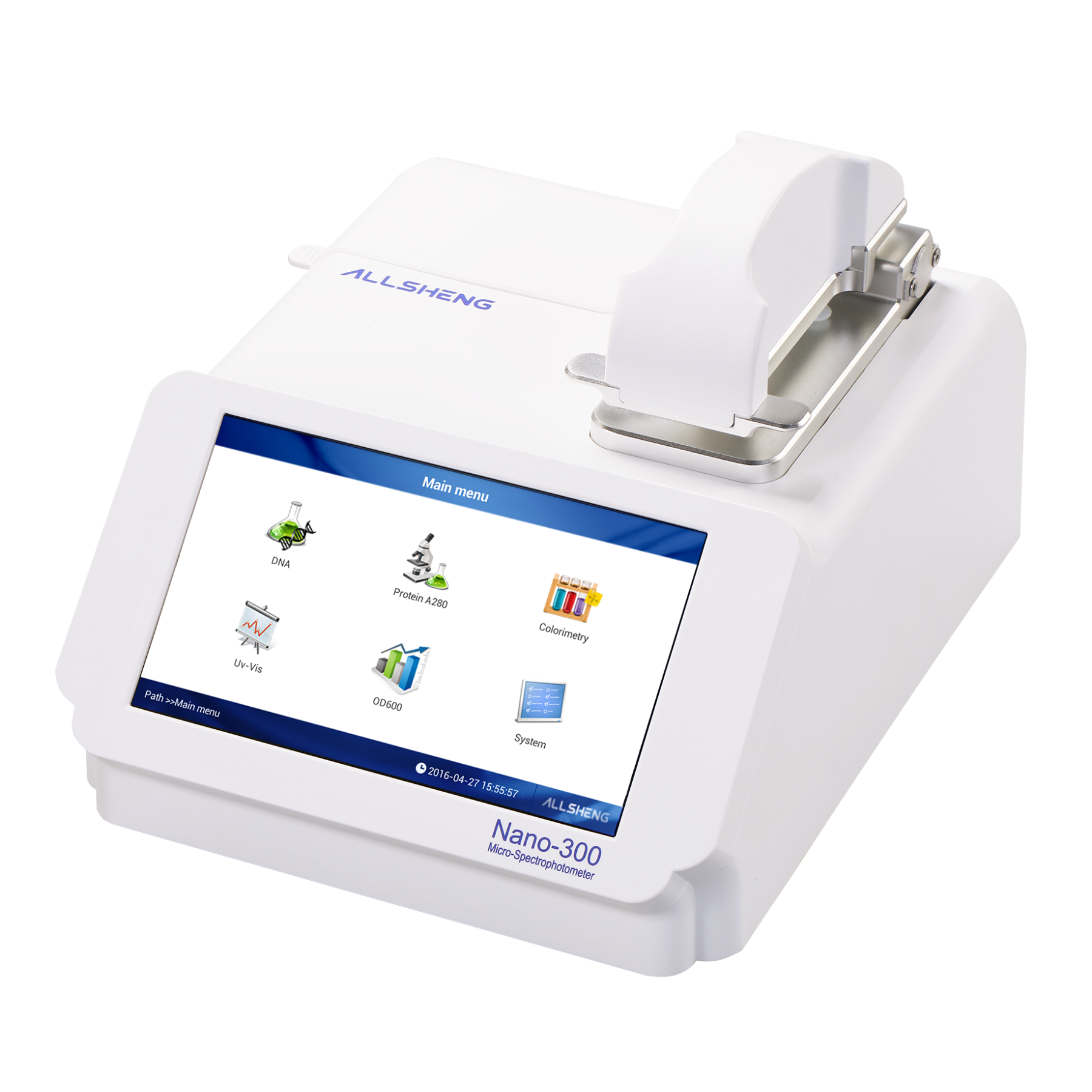 Nano-300 Micro-Spectrophotometer, 200-800nm, with Touch Screen and Built-In Printer